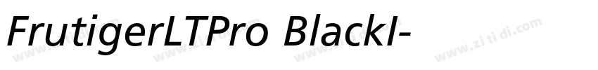 FrutigerLTPro BlackI字体转换